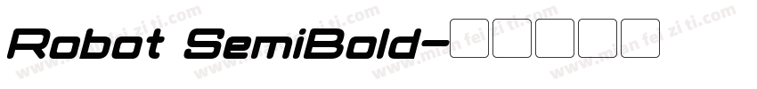 Robot SemiBold字体转换
